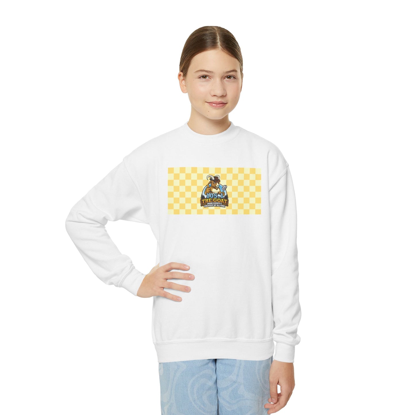The GOAT- Vintage Logo YOUTH Crewneck Sweatshirt