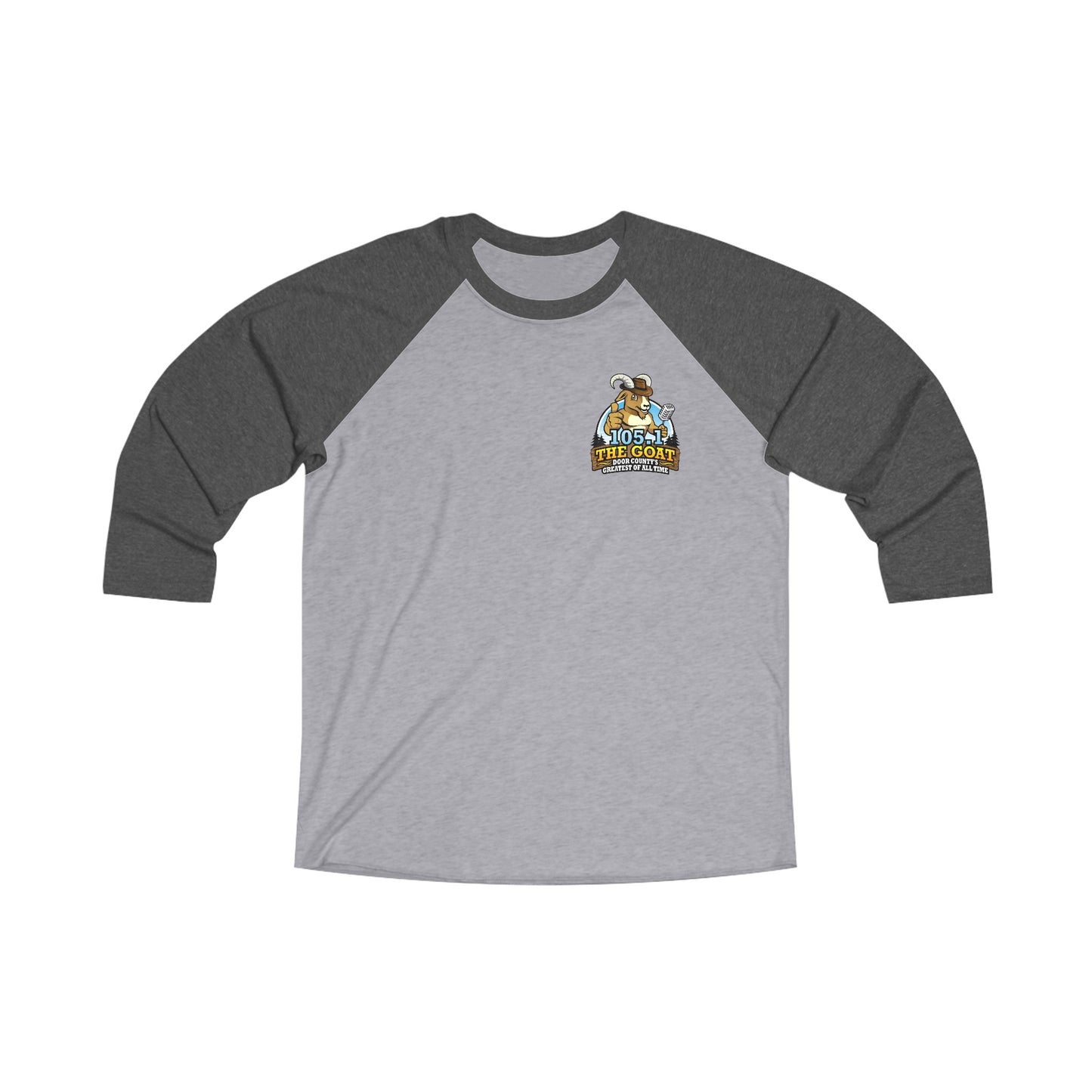 The GOAT Unisex Tri-Blend 3\4 Raglan Tee
